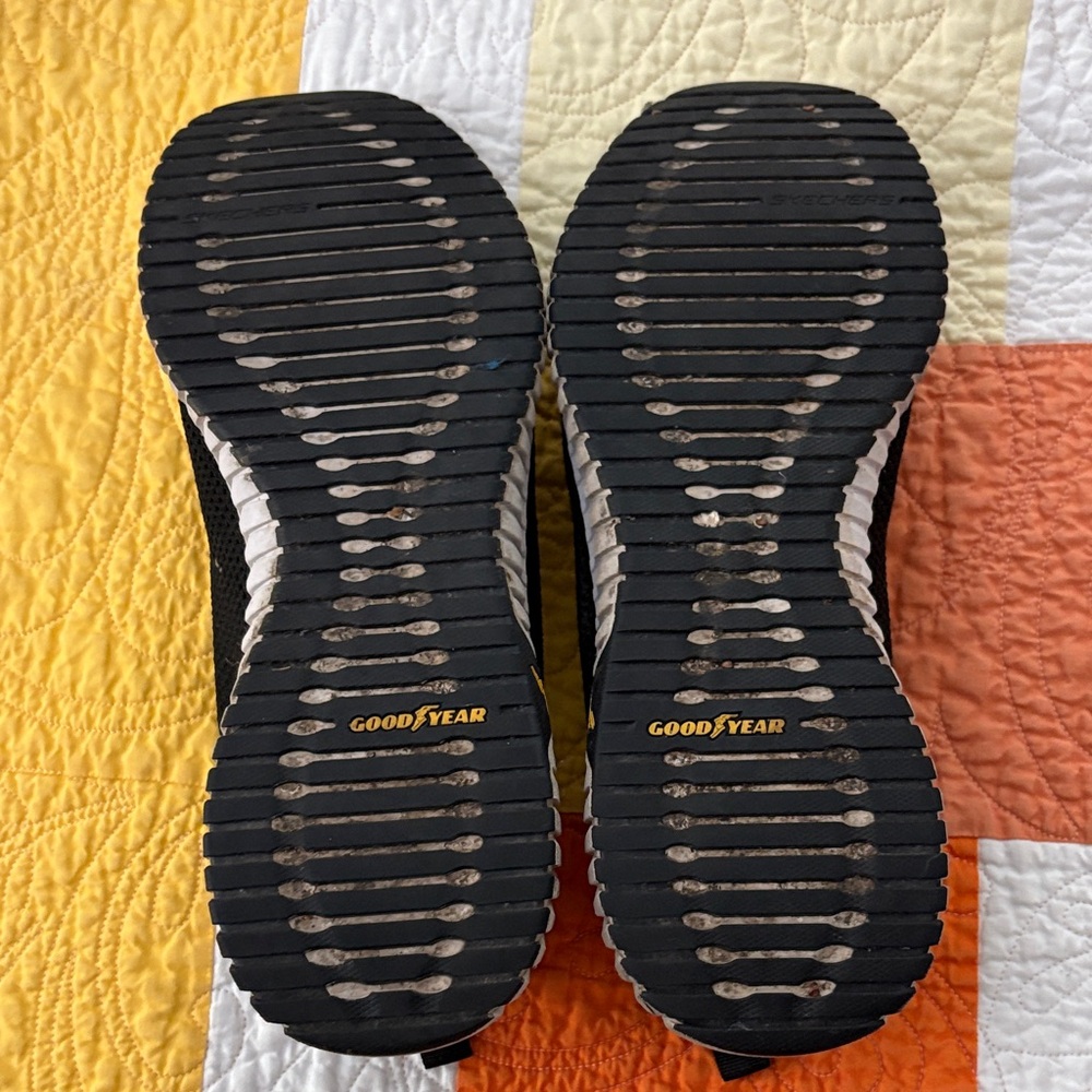 Skechers Men's Black Slip-On Sneakers - Picture 6 of 6